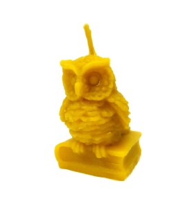 ŚWIECA SOWA NA KSIĄŻCE