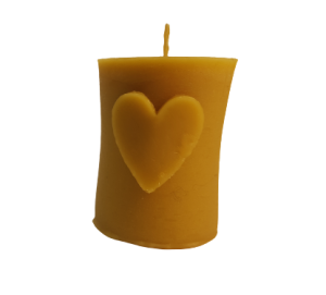 ŚWIECA WALEC Z SERCEM