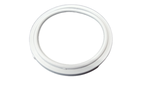Komplet uszczelek do zaworu plastikowego 2 cale w kolorze białym.