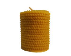 ŚWIECA WALEC OPLECIONY SZNURKIEM