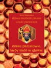 Książka pod tytułem "Dobre przysłowie kiedy miód w głowie" autorstwa Jerzego Gnerowicza. Okładka jest w kolorze czerwonym z rzeźbą biskupa na środku, a wokół jest zdjęcie plastra z komórkami.