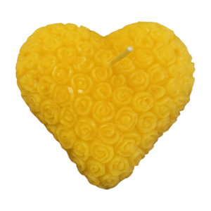 ŚWIECA RÓŻANE SERCE