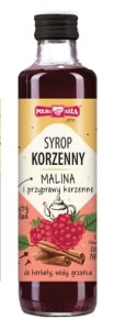 SYROP KORZENNY MALINA I PRZYPRAWY KORZENNE 250ML