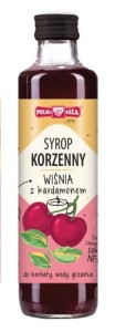 SYROP KORZENNY WIŚNIA Z KARDAMONEM 250ML