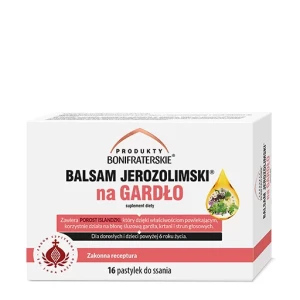 BALSAM JEROZOLIMSKI NA GARDŁO PASTYLKI 16 SZT