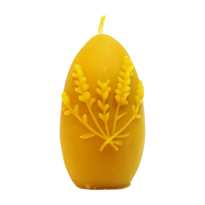 ŚWIECA JAJKO Z LAWENDĄ