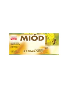 KOMPLET ETYKIET NA MIÓD RZEPAKOWY KREMOWANY - 100 SZT