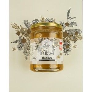 MIÓD AKACJOWY - PASIEKA KASZTELEWICZ 650G