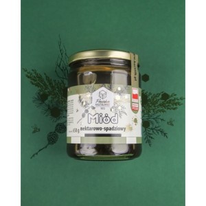 MIÓD NEKTAROWO-SPADZIOWY - PASIEKA KASZTELEWICZ 650G