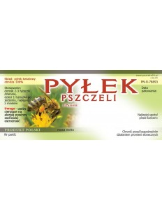 KOMPLET ETYKIET NA PYŁEK PSZCZELI - 50 SZT