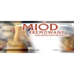 KOMPLET ETYKIET NA MIÓD WIELOKWIATOWY-NEKTAROWY KREMOWANY - 100 SZT