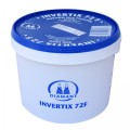 Wiadro 15 kg z syropem Invertix 72F dla pszczół, Wiadro z syropem jest w kolorze białym z niebieskim wieczkiem.