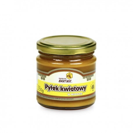 PYŁEK KWIATOWY W MIODZIE MIÓD Z PYŁKIEM 250G
